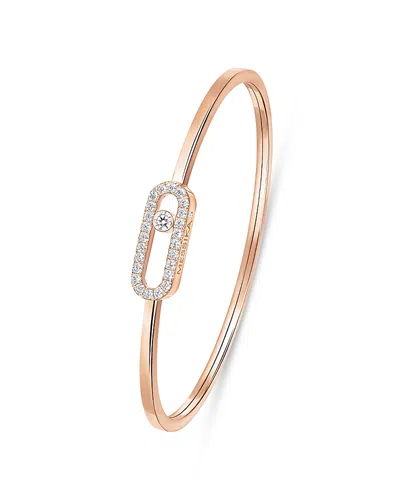 Messika Diamond Move Uno Medium Model Pave Flex Bracelet In 18k Gold, 0.34 Tcw
