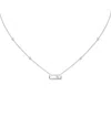 Messika Diamond Move Uno Necklace In 18k Gold, 17.7, 0.10 Tcw In Metallic