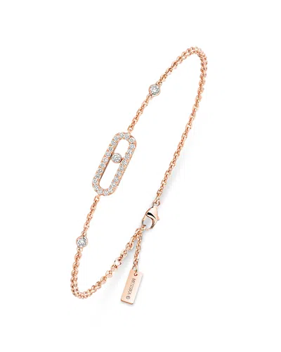 Messika Diamond Move Uno Pave Bracelet In 18k Gold, 0.19 Tcw In Gold