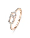 Messika Diamond Move Uno Pave Ring In 18k Gold, 0.17 Tcw