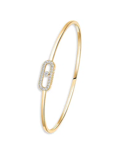 Messika Diamond Move Uno Small Model Pave Flex Bracelet In 18k Gold, 0.14 Tcw