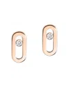 Messika Diamond Move Uno Stud Earrings In 18k Gold, 0.03 Tcw