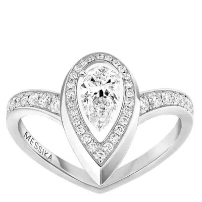 Messika Fiery 0.30ct Ladies White Gold Diamond Ring In Silver