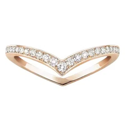 Messika Fiery Diamond Pave Pink Gold Diamond Wedding Ring