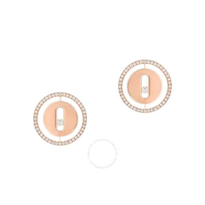 MESSIKA MESSIKA LUCKY MOVE 18K ROSE GOLD DIAMOND EARRINGS