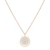 Messika Lucky Move 18k Rose Gold Diamond Necklace