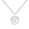 Messika Lucky Move 18k Rose Gold Diamond Necklace
