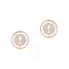 Messika Lucky Move 18k Rose Gold Diamond Stud Earrings
