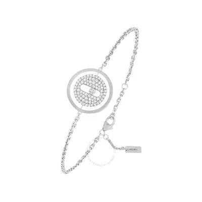 MESSIKA MESSIKA LUCKY MOVE 18K WHITE GOLD DIAMOND BRACELET