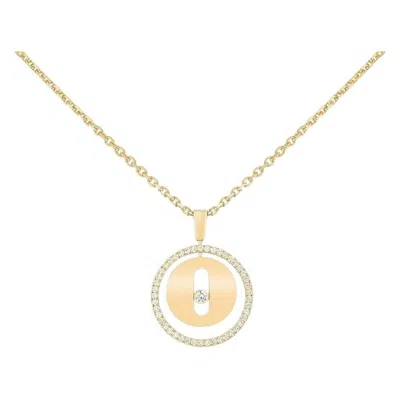 Pre-owned Messika Lucky Move Small Pendant Necklace, 18k Yellow Gold, Diamonds