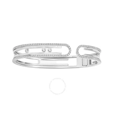 MESSIKA MESSIKA MOVE 10TH 18K WHITE GOLD DIAMOND BANGLE