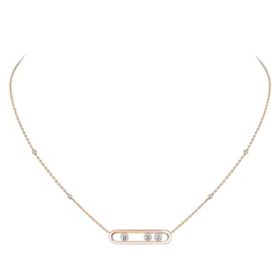 Messika Move 18k Rose Gold Diamond Necklace