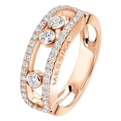 Messika Move Classique Pave Diamond Ring In Gold
