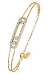 Messika Yellow Gold And Diamond Move Classique Pavé Bracelet In Yellow Gold
