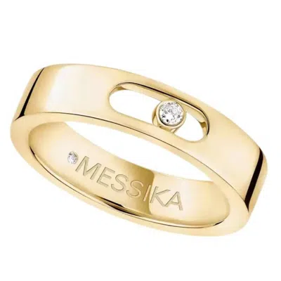 Messika Move Joaillerie Yellow Gold Diamond Wedding Ring In Multi