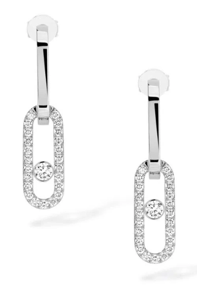 MESSIKA MESSIKA MOVE LINK DIAMOND DROP EARRINGS