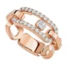 Messika 18k Gold Move Link Diamond Openwork Ring In Gold