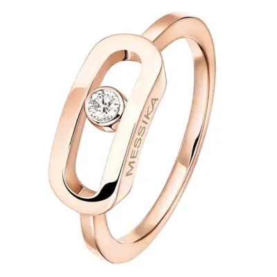 Messika Move Uno 18k Rose Gold Diamond Ring