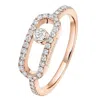 Messika Move Uno 18k Rose Gold Diamond Ring In Gold