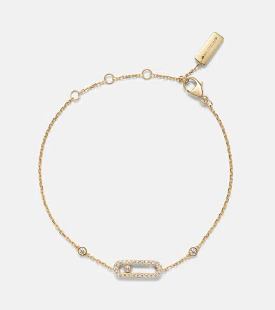 Messika Move Uno 18kt Gold Bracelet With Diamonds
