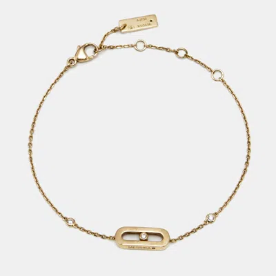 Pre-owned Messika Move Uno Diamond 18k Yellow Gold Bracelet