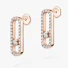 Messika Move Uno Diamond Pave Earrings In Gold