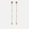 Messika Move Uno Diamonds 18k Rose Gold Pendant Earrings In Gold