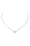 Messika Move Uno Pavé Diamond Pendant Necklace In Metallic