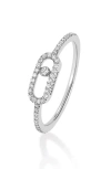 Messika Move Uno 18k White Gold Ring In White Gold