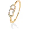 Messika Move Uno Pavé Diamond Ring In Yellow Gold