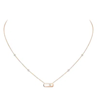 Messika Move Uno Rose Gold Diamond Necklace