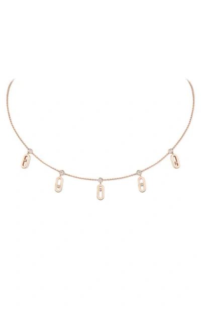 Messika Move Uno Tassel Choker Necklace In Gold