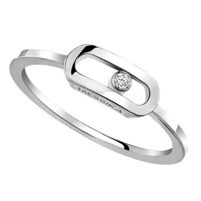 Messika Move Uno White Gold Diamond Ring In Metallic