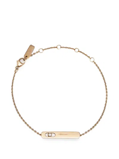 Pre-owned Messika My First Diamond Plaque Bracelet In Pink
