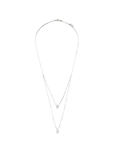 Pre-owned Messika My Twin Diamond Necklace In Silver