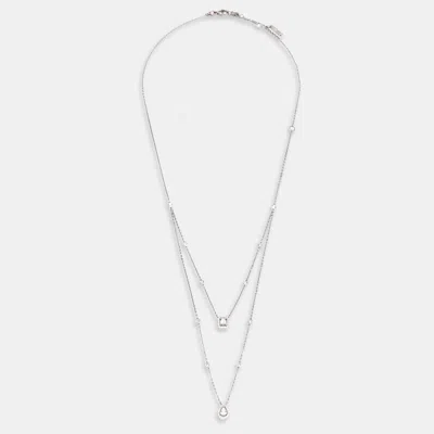 Pre-owned Messika My Twin Two Row Diamond 18k White Gold Necklace