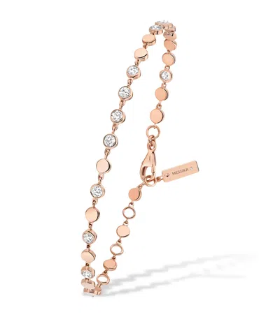 Messika Pink Gold And Diamond D-vibes Bracelet