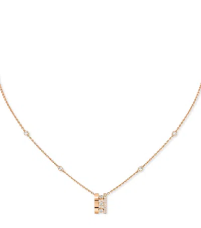 Messika Pink Gold And Diamond Move Romane Necklace