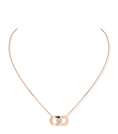 Messika Pink Gold And Diamond So Move Necklace