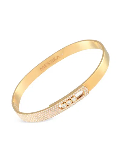 Pre-owned Messika  18kt Yellow Gold Move Noa Diamond Necklace