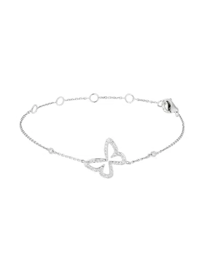 Pre-owned Messika  White Gold Butterfly Diamond Bracelet