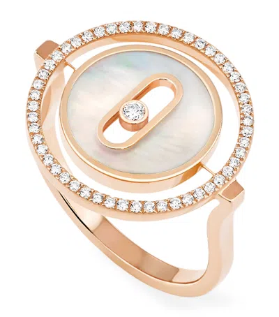 Messika Rose Gold And Diamond Lucky Move Colour Ring