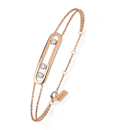 Messika Rose Gold And Diamond Move Classique Bracelet