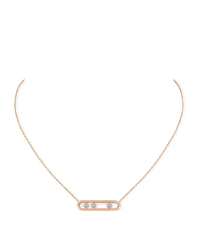 Messika Rose Gold And Diamond Move Classique Necklace