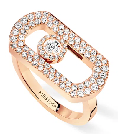 Messika Rose Gold And Diamond So Move Ring