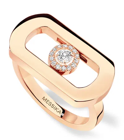 Messika Rose Gold And Diamond So Move Ring
