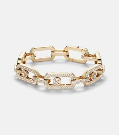 Messika So Move 18kt Gold Chain Bracelet With Diamonds