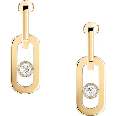 Messika So Move Xl Diamond Pendant Drop Earrings In Gold
