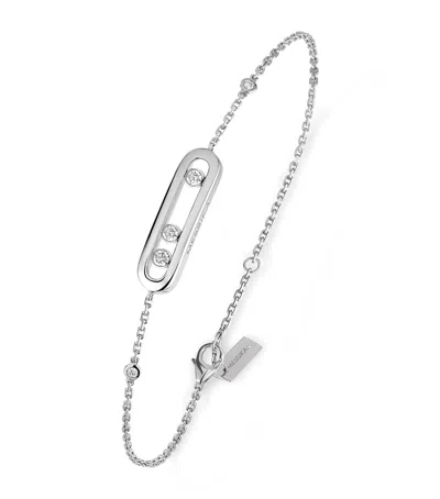 Messika White Gold And Diamond Baby Move Classique Bracelet