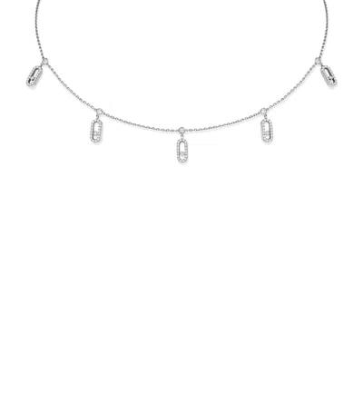 Messika White Gold And Diamond Move Uno Necklace